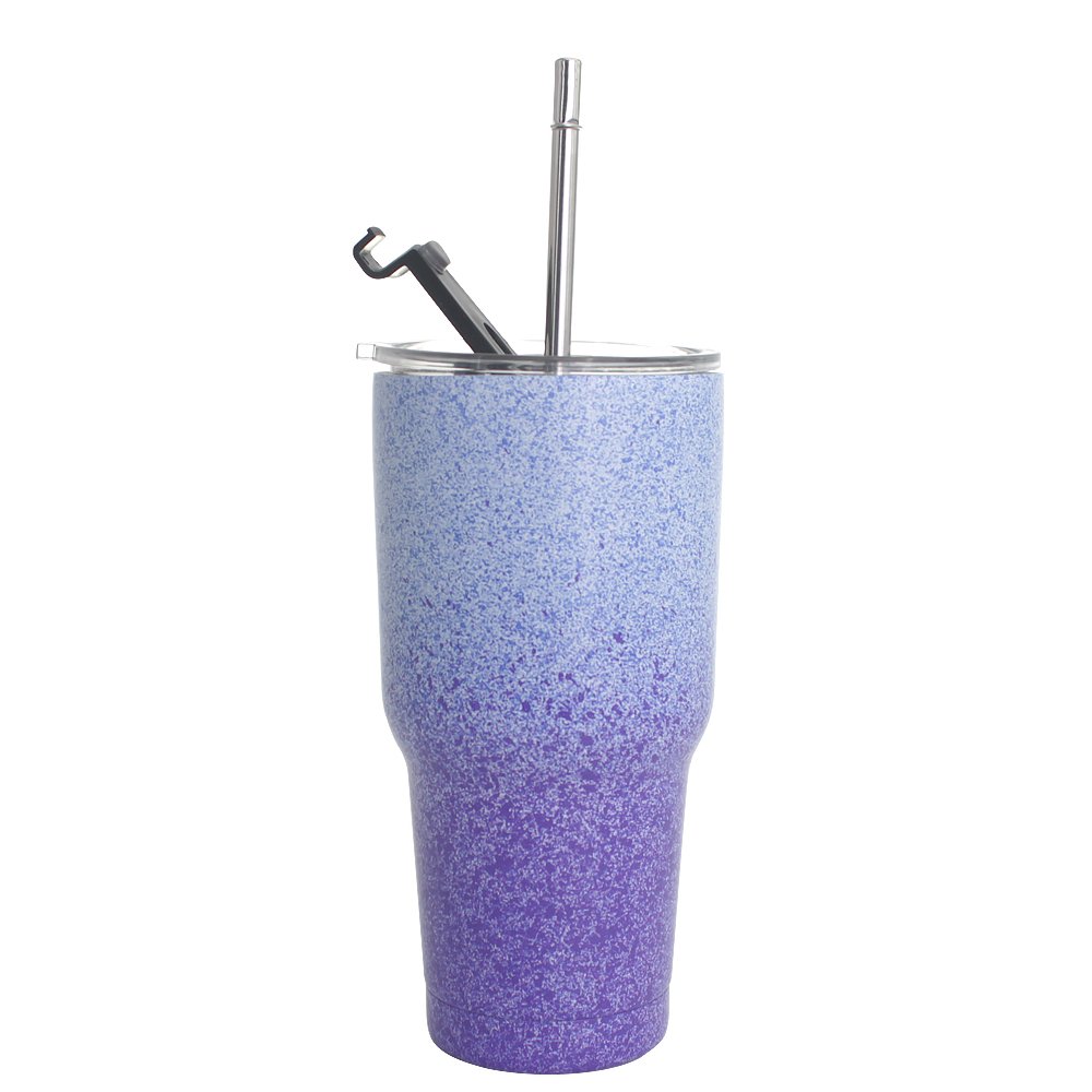 30OZ Double Wall Insulated Vacuum Stainless Steel Coffee Tumler Water Bottle Coffee Milk Tea Mug With Lid Straw