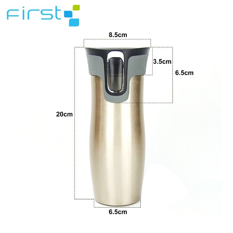 Wholesale 420ml eco friendly vacuum water bottle double wall contigo style flask made in china