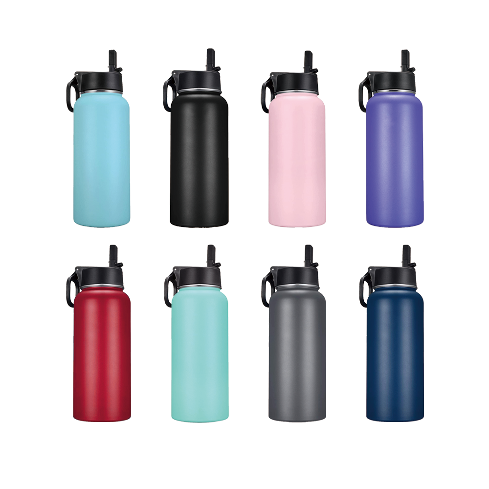 32oz China manufacturer Custom Double Wall Water Bottle Vacuum Insulated Stainless Steel Tumbler Gym Bottle