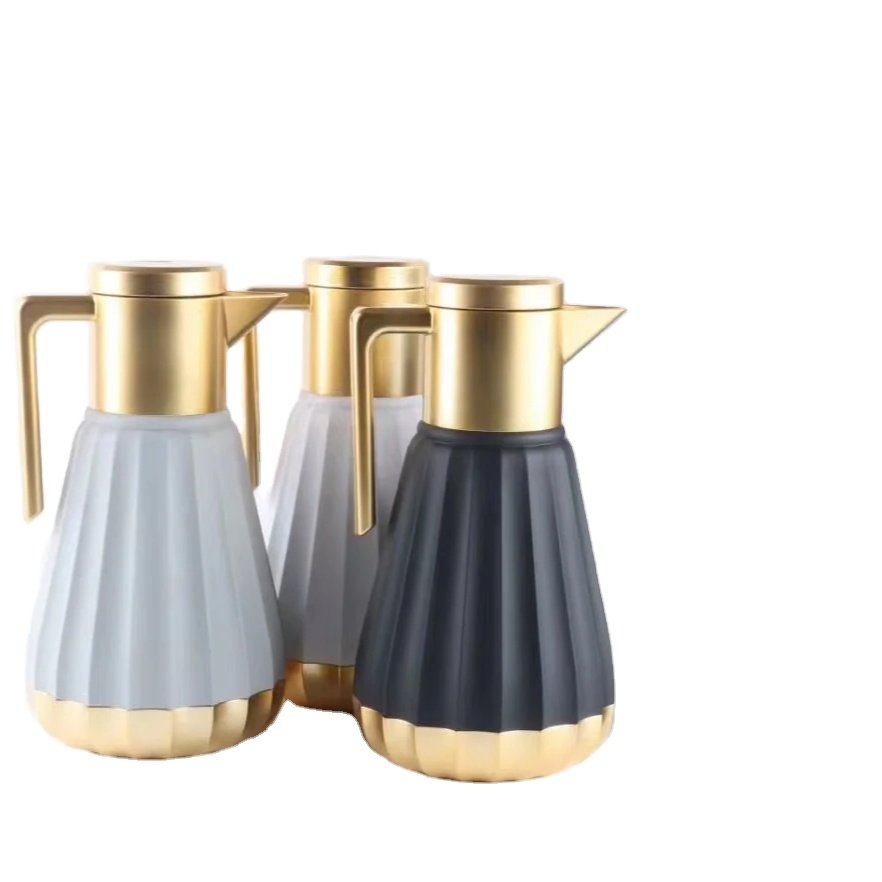 Ready Ship Stock Arabic Coffee Dallah Flask Luxury Homeware 1L Pot Arabic Style Vacuum Flask