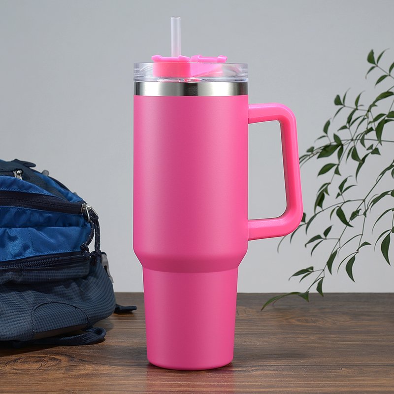40oz Insulated Tumbler Stainless Steel Coffee Tumbler with handle Double Vacuum Leak Proof Travel Mug Water Bottle