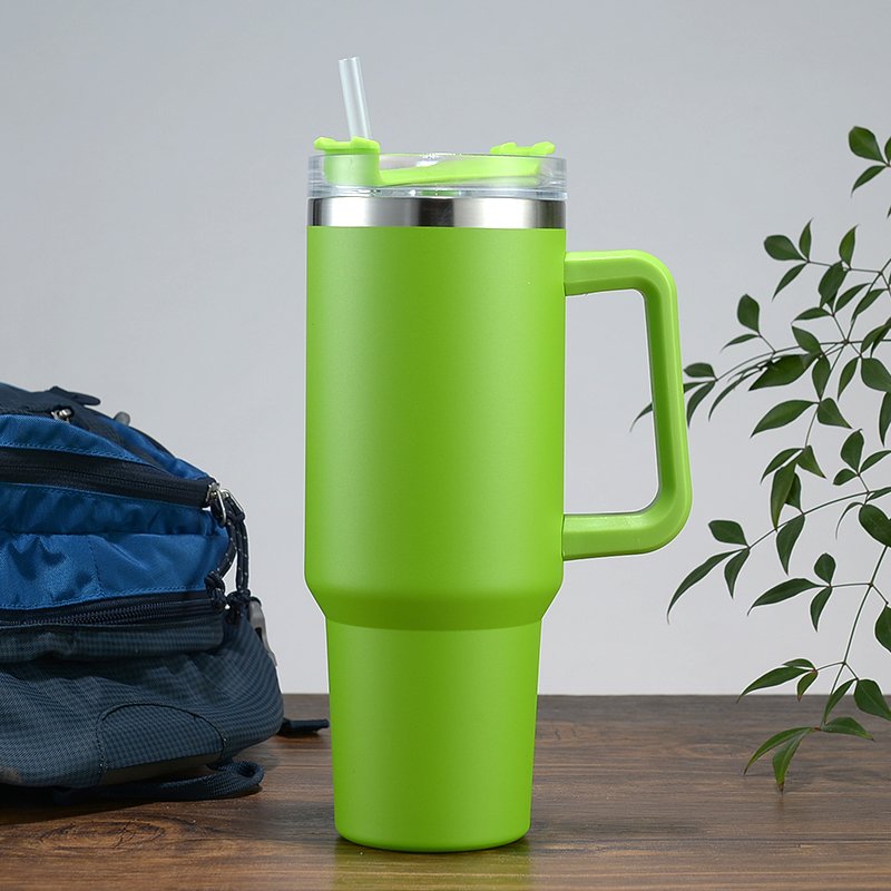 40oz Insulated Tumbler Stainless Steel Coffee Tumbler with handle Double Vacuum Leak Proof Travel Mug Water Bottle