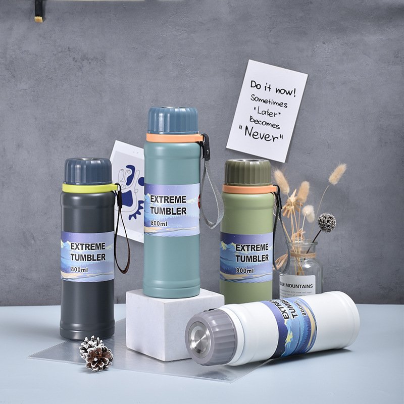 Stainless Steel Tumbler Travel Mug gym workout Water Bottle Thermos Sports Vacuum insulated Flask with custom print logo