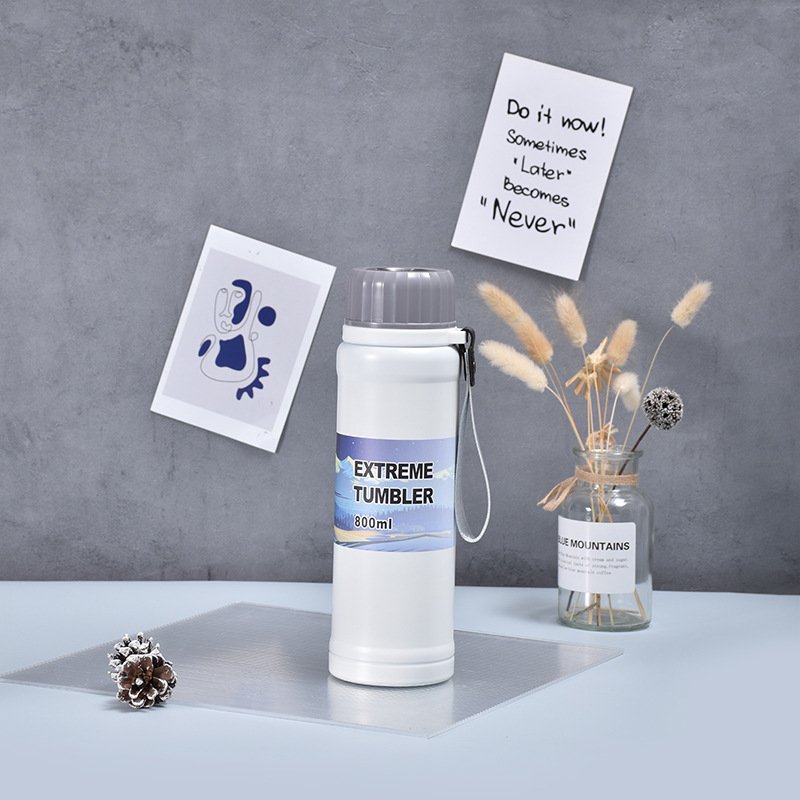 Stainless Steel Tumbler Travel Mug gym workout Water Bottle Thermos Sports Vacuum insulated Flask with custom print logo