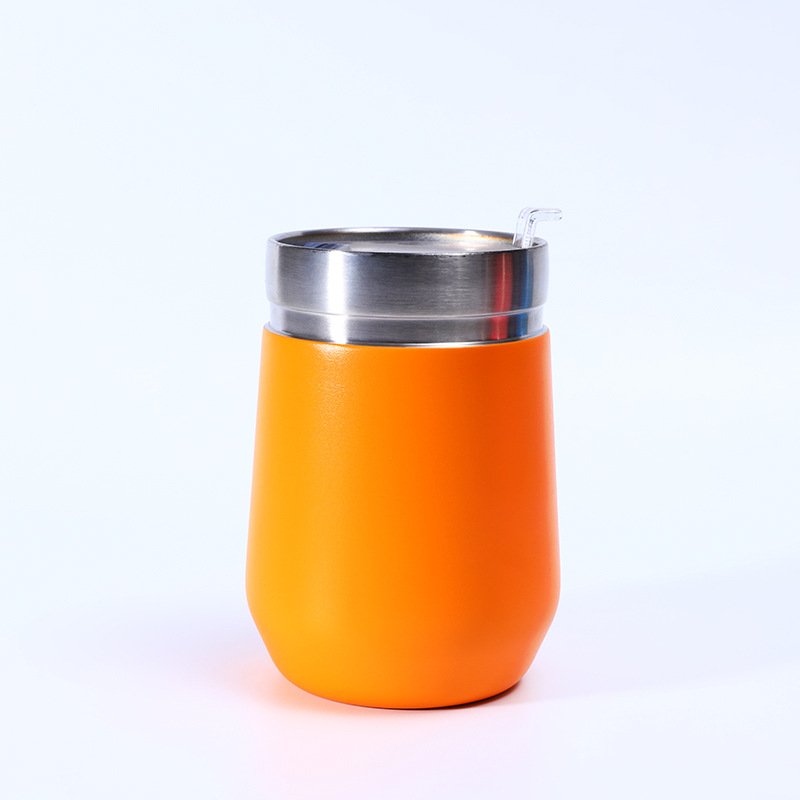 Wholesale custom logo 10oz tumbler travel insulated tea coffee thermo mug cup stainless steel 304 egg mugs with lid