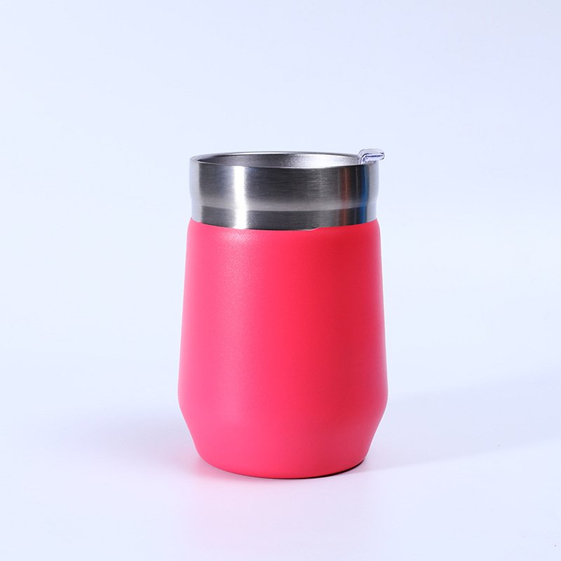 Wholesale custom logo 10oz tumbler travel insulated tea coffee thermo mug cup stainless steel 304 egg mugs with lid
