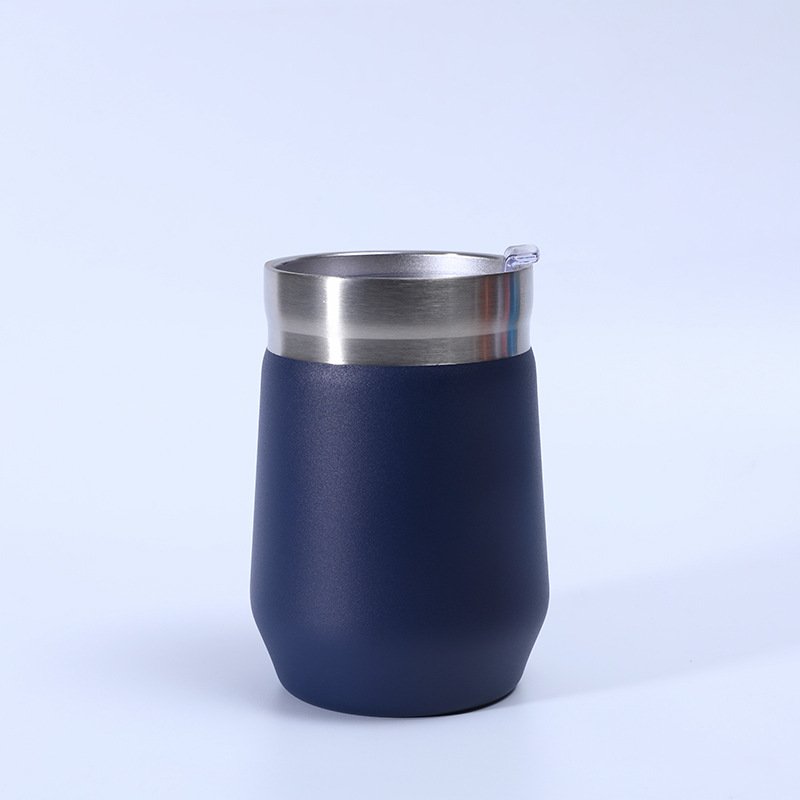 Wholesale custom logo 10oz tumbler travel insulated tea coffee thermo mug cup stainless steel 304 egg mugs with lid