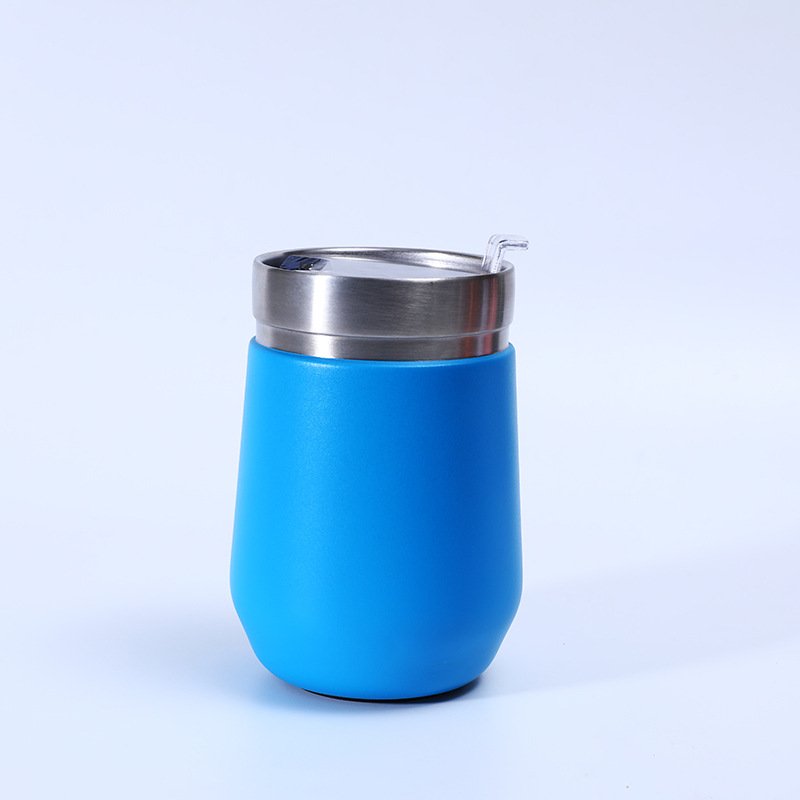 Wholesale custom logo 10oz tumbler travel insulated tea coffee thermo mug cup stainless steel 304 egg mugs with lid