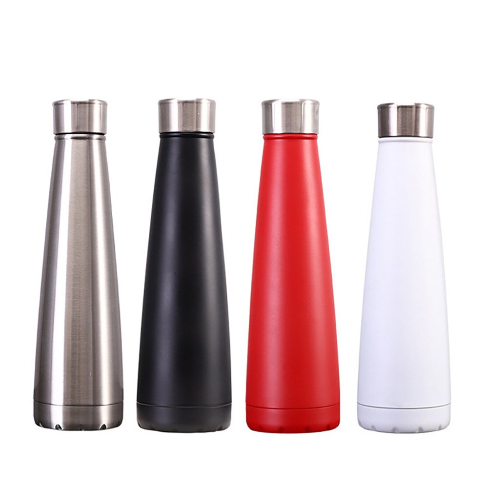 450ML Thermos Flask, Long-Lasting Insulation Stainless Steel Vacuum Flasks for Hot Drinks, Double Wall Design Hot Water Flask