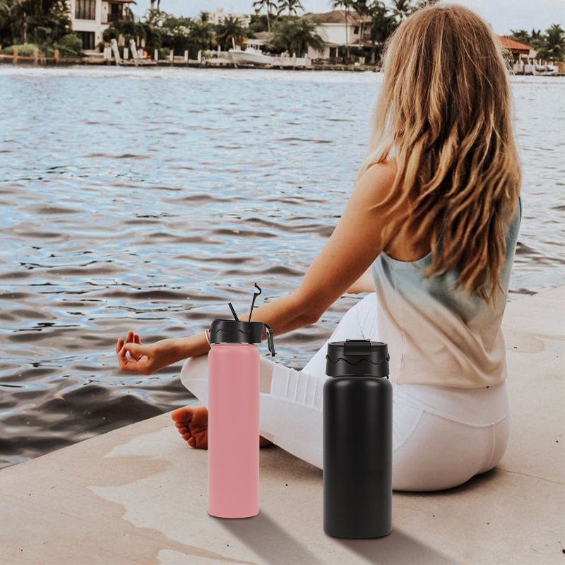 Hot Selling Leak Proof Metal Double Wall 25oz Stainless Steel Vacuum Flask Water Bottle With Custom Colors Logos