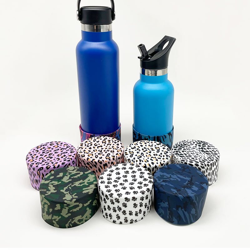 Printed Silicone Boot Anti Slip Bottom Cover Bumper Tumbler Sleeve 24oz to 40oz Water Bottle Accessories Silicone Boot