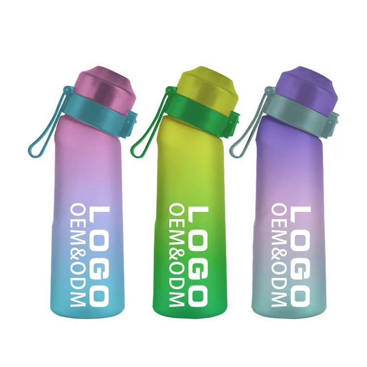 hot product bpa free custom logo air fruit flavor plastic water bottle colorful water bottle