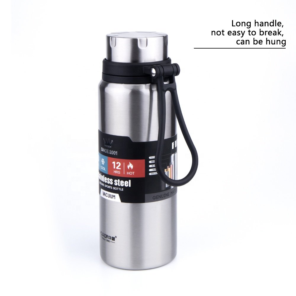 New Design Wide Mouth Portable Sports Drinking Metal Water Bottle, Double wall Stainless Steel Insulated Hydro Vacuum Flask