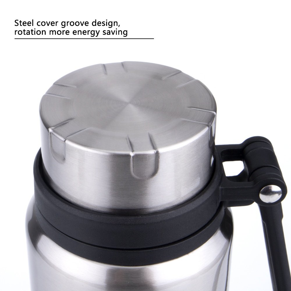New Design Wide Mouth Portable Sports Drinking Metal Water Bottle, Double wall Stainless Steel Insulated Hydro Vacuum Flask