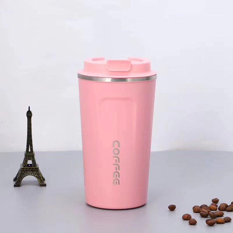 stainless steel coffee travel mug matte black double walled insulated thermal water bottle nice vacuum flask with temperature
