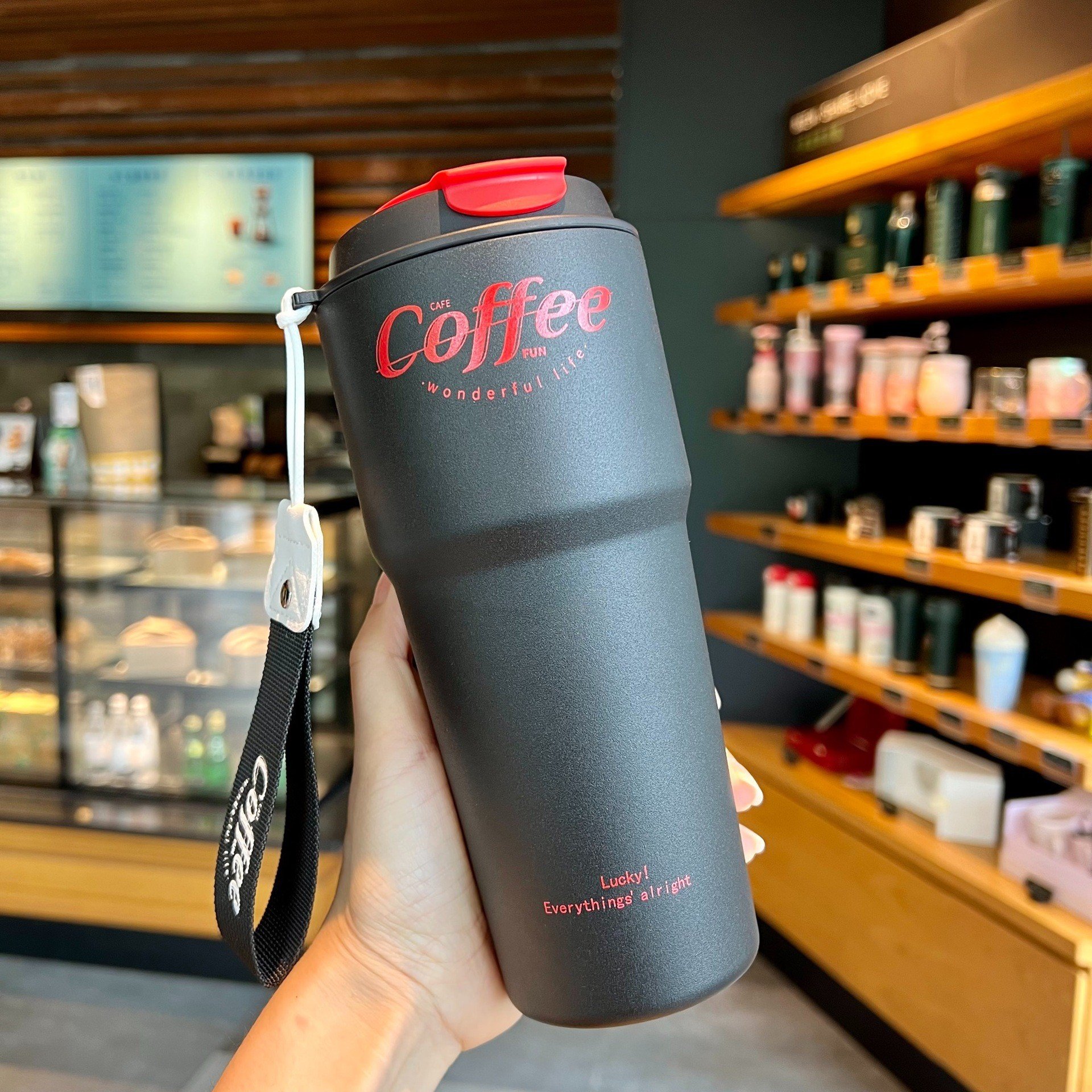 2023 New Coffee Mugs Beer Cups Double Stainless Steel Vaccum Flasks Portable Car Thermos Insulated Travel Cola Mug With Lid