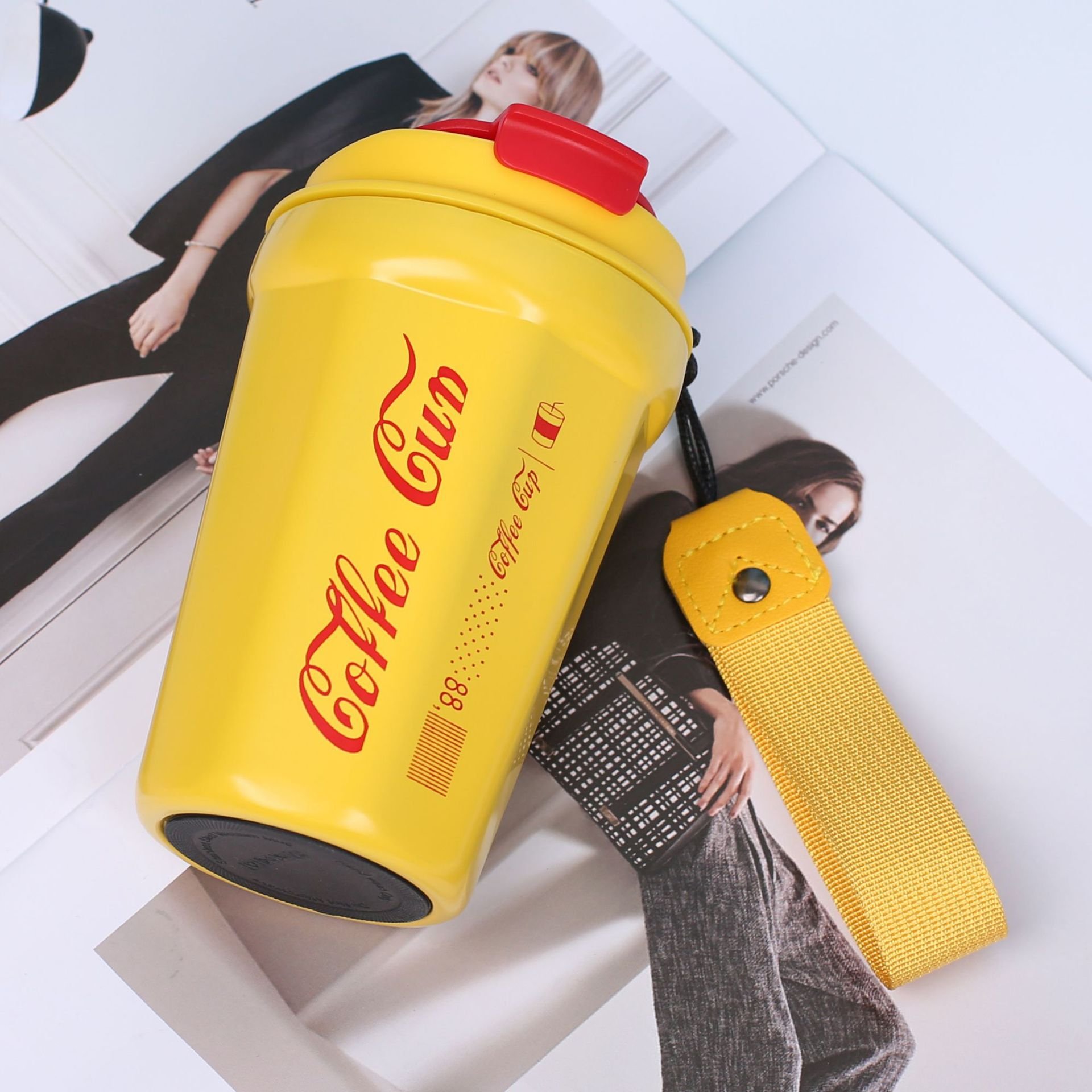 2023 New Coffee Mugs Beer Cups Double Stainless Steel Vaccum Flasks Portable Car Thermos Insulated Travel Cola Mug With Lid