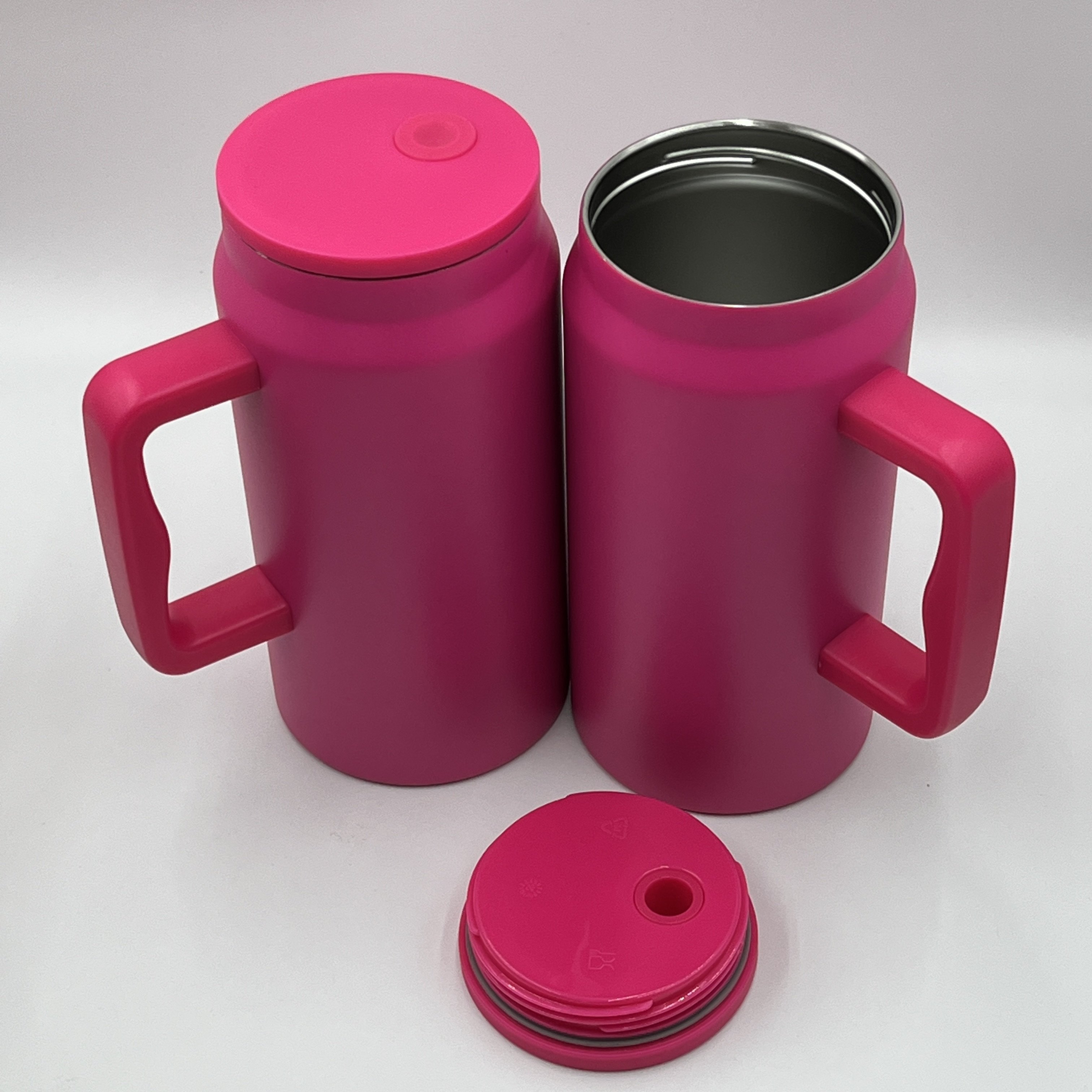 Modern 50 oz Mug Tumbler Reusable Insulated Stainless Steel Jug Water Bottle 50oz Sublimation Tumbler With Handle