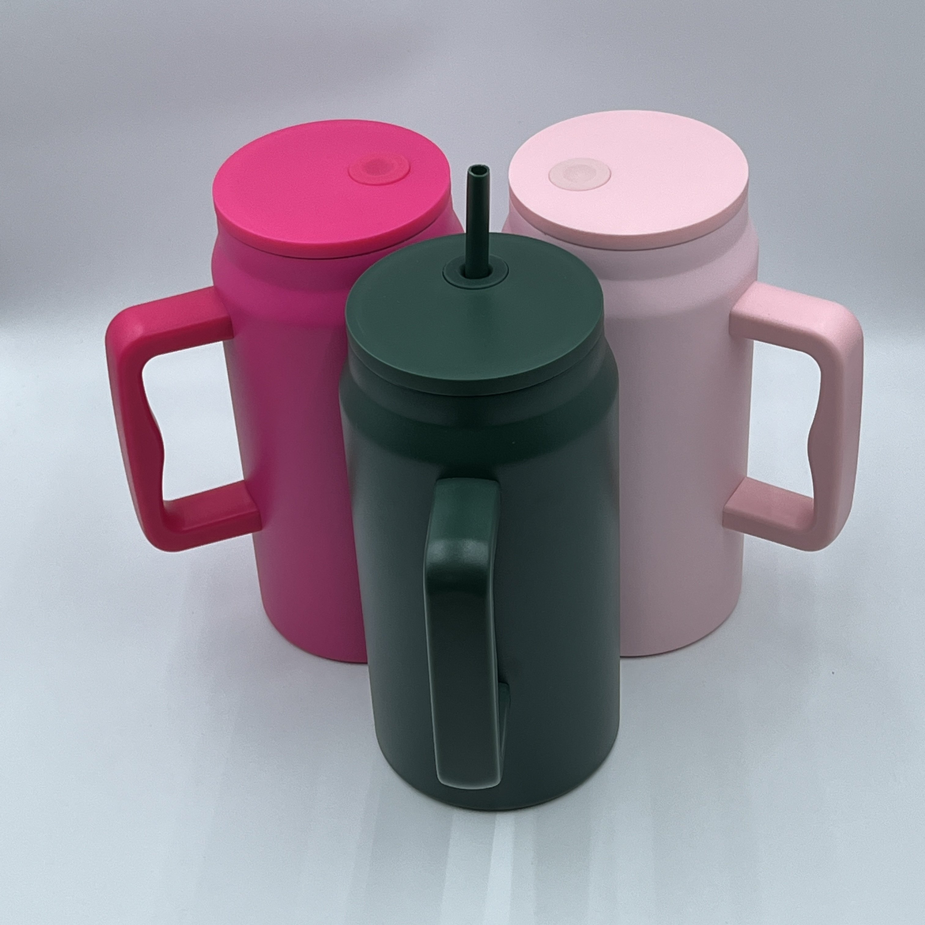 Modern 50 oz Mug Tumbler Reusable Insulated Stainless Steel Jug Water Bottle 50oz Sublimation Tumbler With Handle