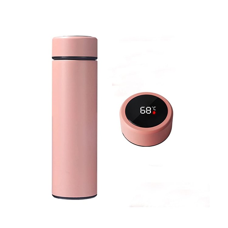 Insulated Water Bottle with LED Real-Time Temperature Display Stainless Steel Portable Smart vacuum flask water bottle