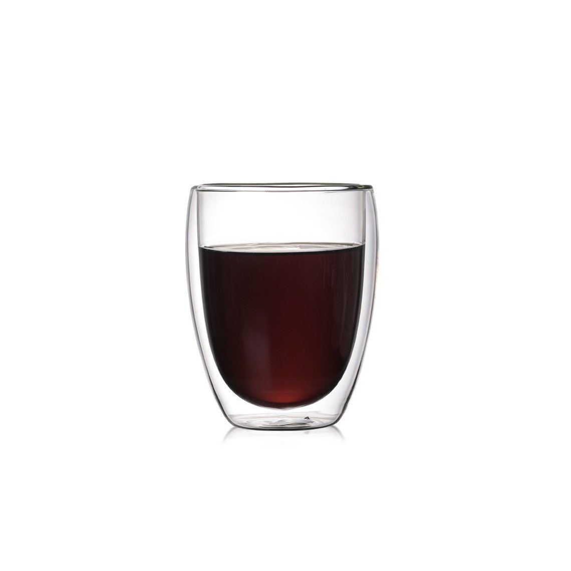 BCnmviku Double walled Round Cup and Processing Insulation Hot Handmade Coffee Mug Heat Resistant Borosilicate Glass Tea