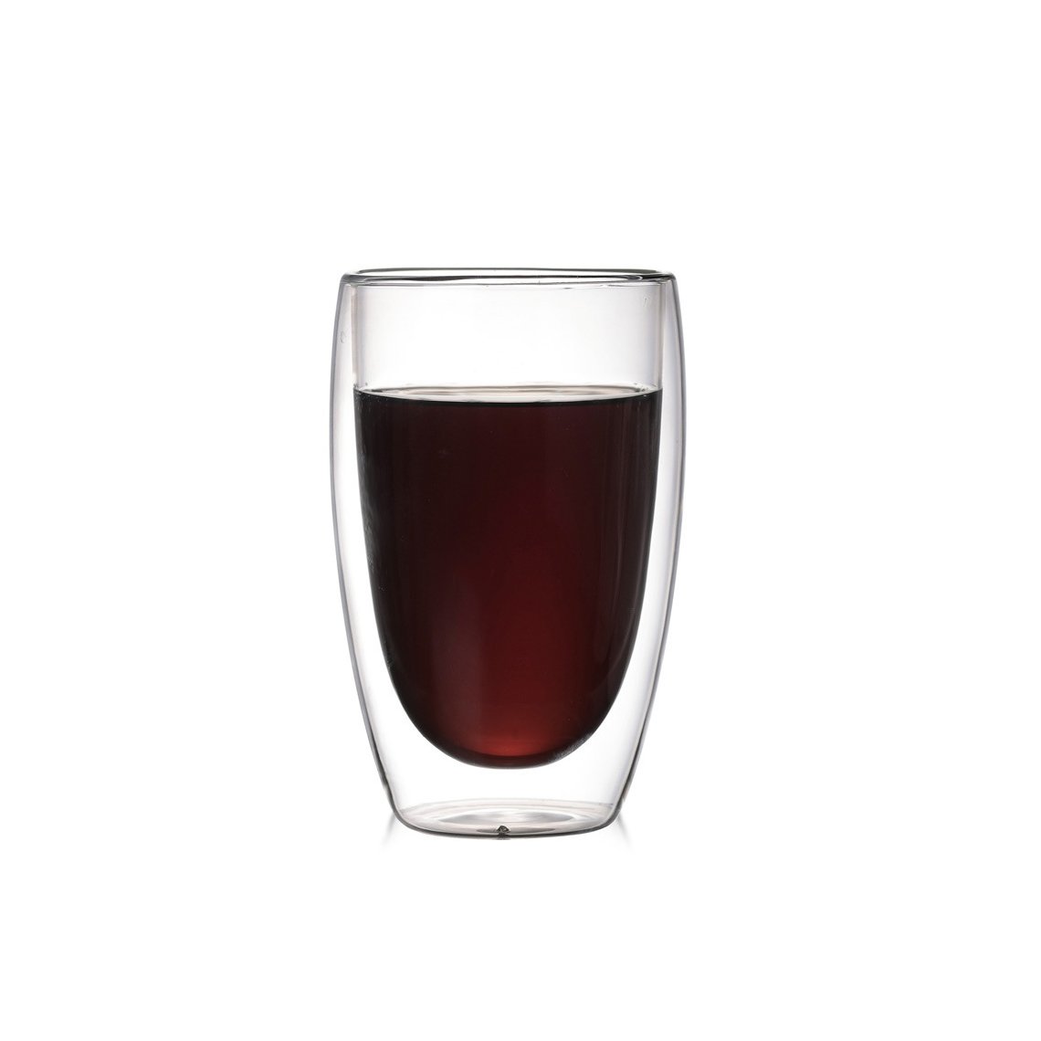 BCnmviku Double walled Round Cup and Processing Insulation Hot Handmade Coffee Mug Heat Resistant Borosilicate Glass Tea