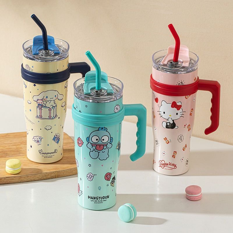 Wholesale sanrios kt Thermos Bottle 40oz My Melody Sippy Water Cup Vacuum Flask Cute Stainless Steel High Capacity Insulated Mug