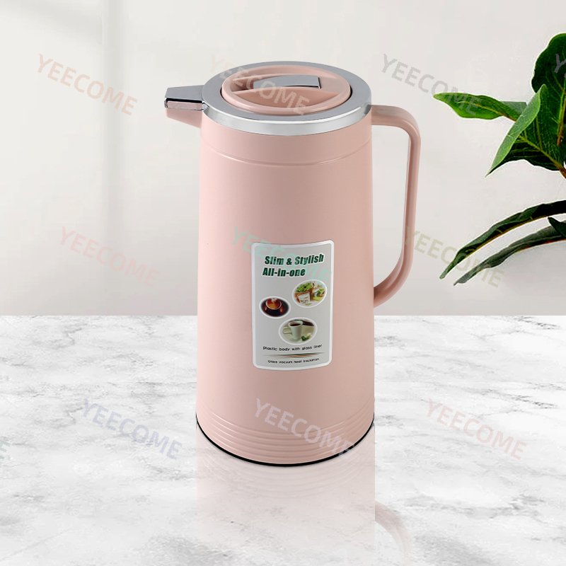 YJM9867-7 1.55L Factory Hot Sale Plastic Vacuum Flask &Thermoses Coffee Pot Middle Size Flask Vacuum Keep 24 Hours Hot and Cold