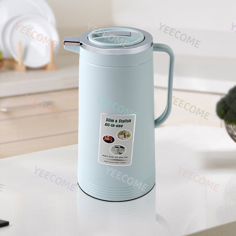 YJM9867-7 1.55L Factory Hot Sale Plastic Vacuum Flask &Thermoses Coffee Pot Middle Size Flask Vacuum Keep 24 Hours Hot and Cold