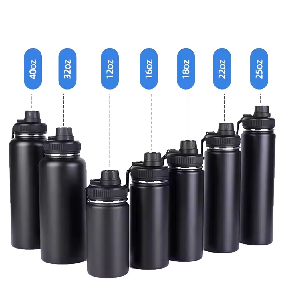 Custom BPA Free Eco-friendly Reusable 40oz Thermos Flask Stocked Recycled Insulated Vacuum Stainless Steel Water Bottle