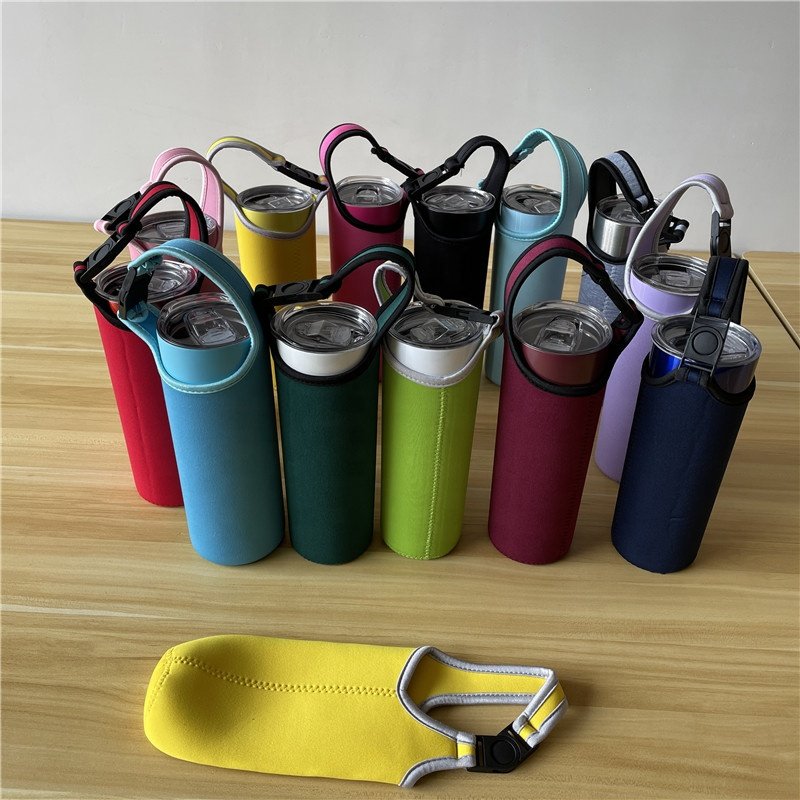 20 oz wholesale Bottle Carrier, Neoprene Sleeve Water Bottles Cup Carrier Pouch with Carrying Handle,Fit for All 16oz-21oz