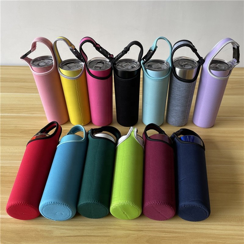 20 oz wholesale Bottle Carrier, Neoprene Sleeve Water Bottles Cup Carrier Pouch with Carrying Handle,Fit for All 16oz-21oz