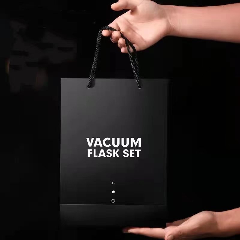 500ML Stainless Steel Vacuum Flask Gift Set Temperature Keeping Thermos Bottle Outdoor Hot Water Thermal Insulation Couple Cup