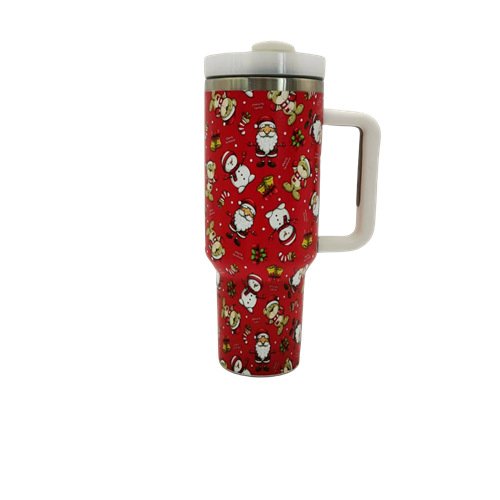 Axp 40oz Stainless Steel Double Wall Insulated Christmas & Halloween 40 Oz Travel Mug Luxury Water Bottle With Straw And Handle