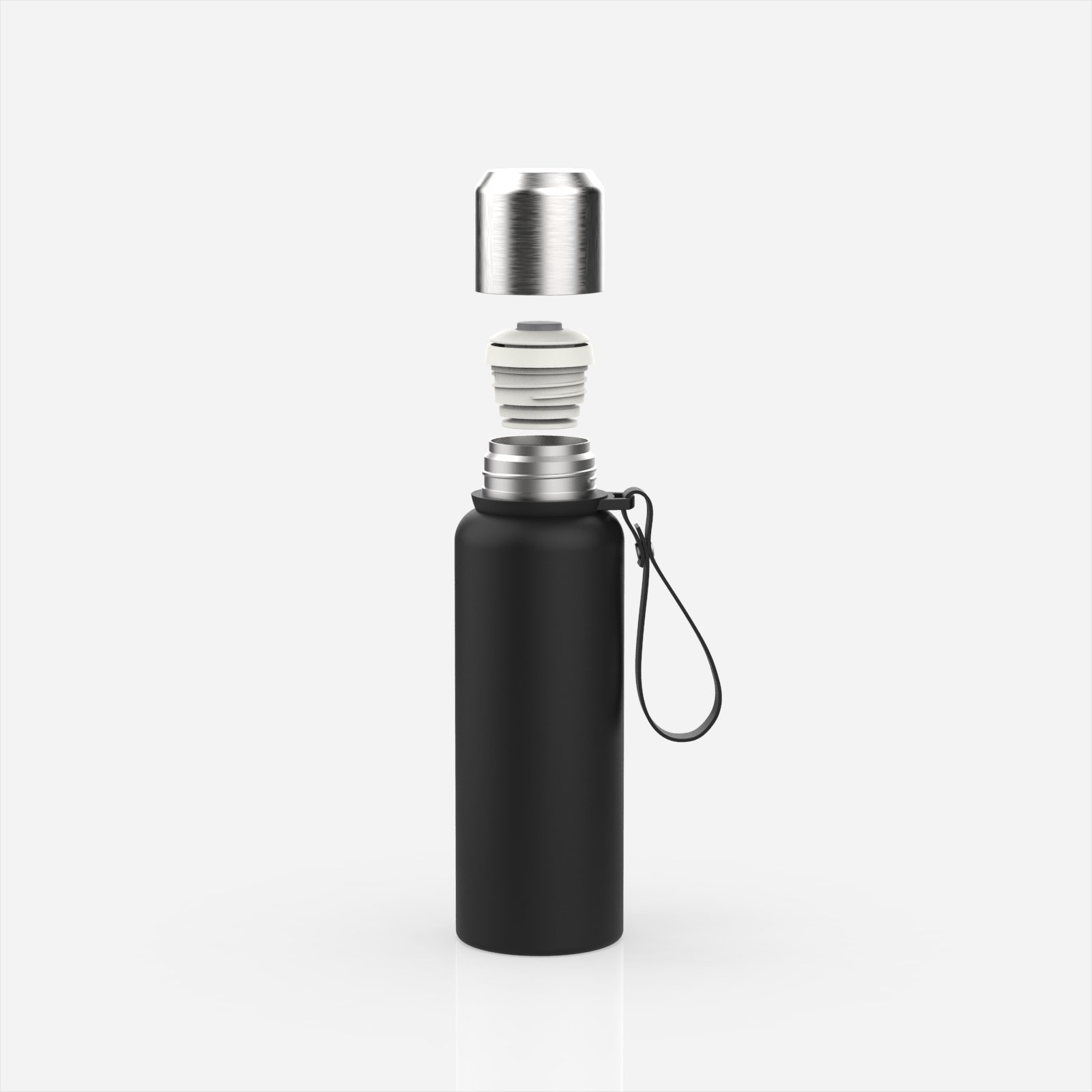 New Style 750ml/25OZ Brief Double Wall Insulated Thermos Stainless Steel Blank Water Bottle BPA Free Vacuum Flask Portable