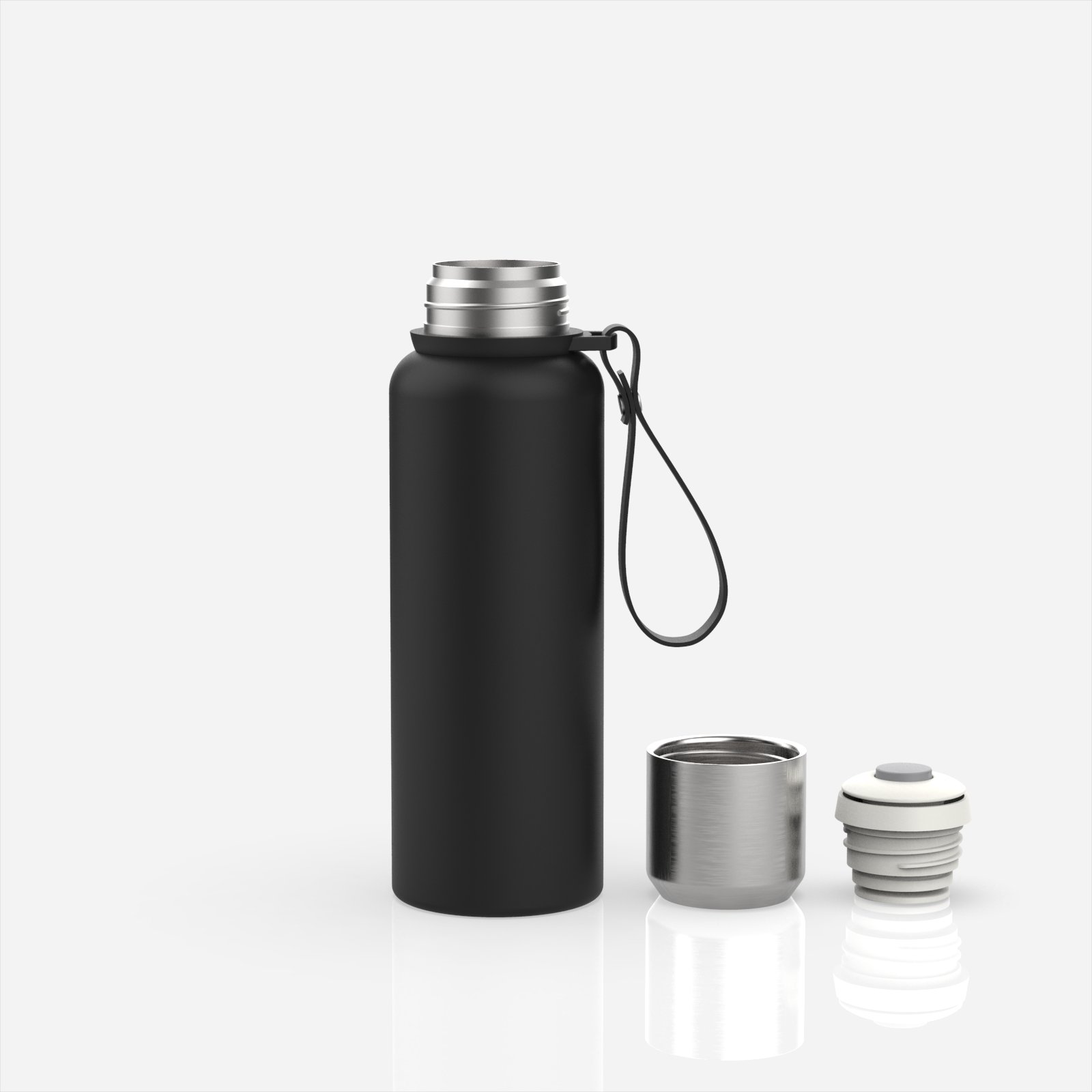 New Style 750ml/25OZ Brief Double Wall Insulated Thermos Stainless Steel Blank Water Bottle BPA Free Vacuum Flask Portable