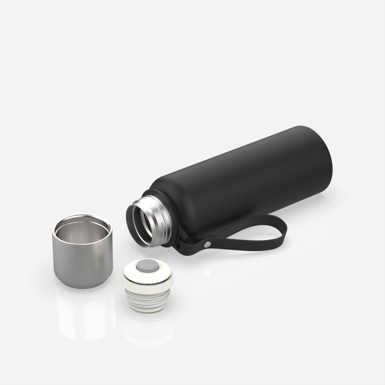 New Style 750ml/25OZ Brief Double Wall Insulated Thermos Stainless Steel Blank Water Bottle BPA Free Vacuum Flask Portable