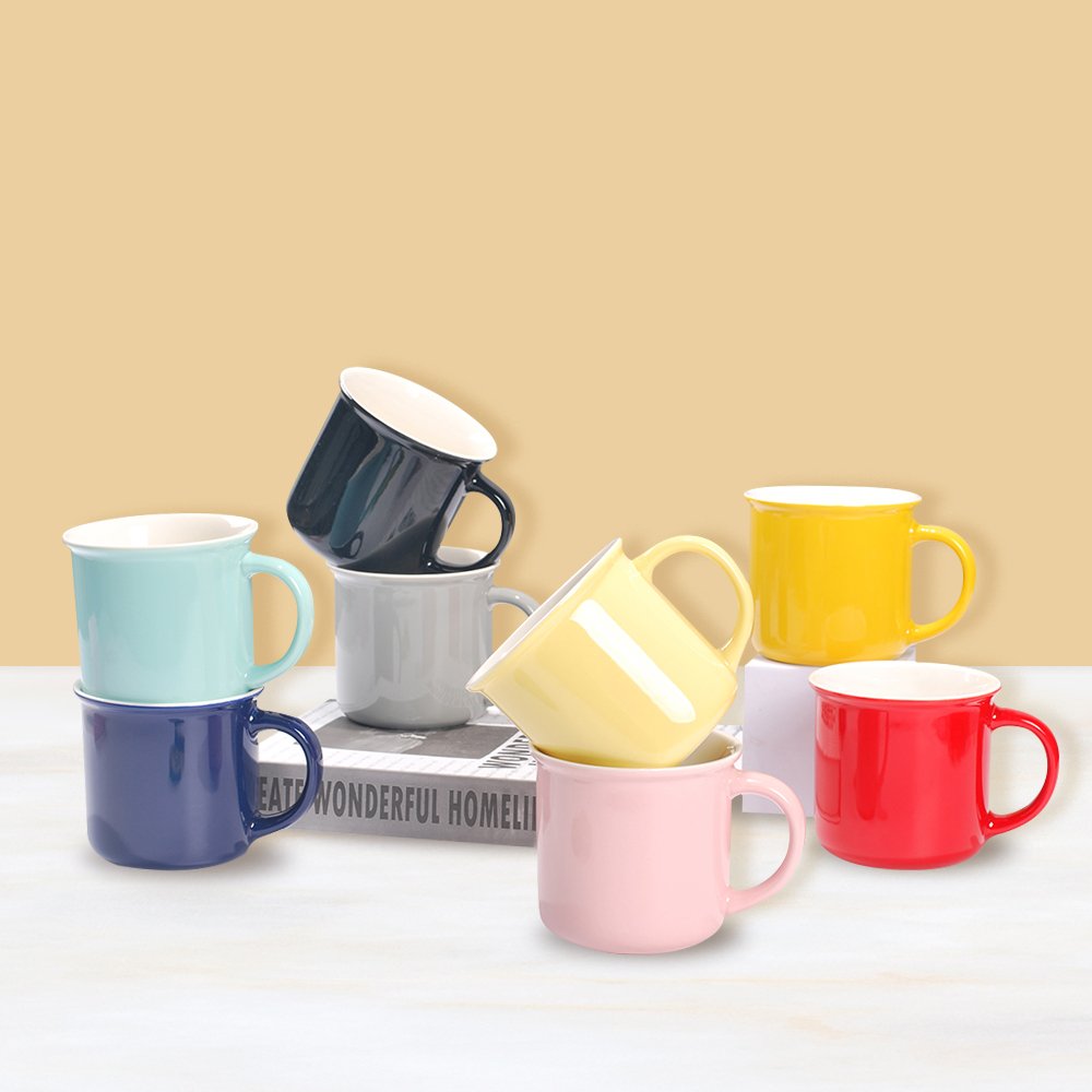 New Design Cheap Colorful Ceramic Flower Coffee Cups Mugs And Saucers Custom Mugs Gold Mug Set Flowers Stoneware