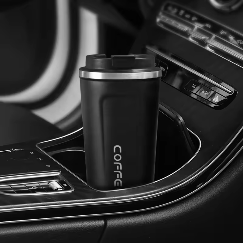 LED lid temperature 380ml 510ml metal double walled insulated coffee smart mug custom cups with personalise logo