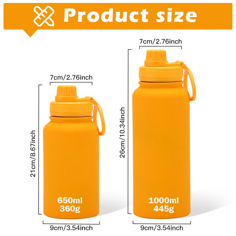 Customized 32oz Stainless Steel 1000ml Wide Mout Vacuum Flask Gym Sport Bicycle Double Wall 1L Reusable Insulated Water Bottle
