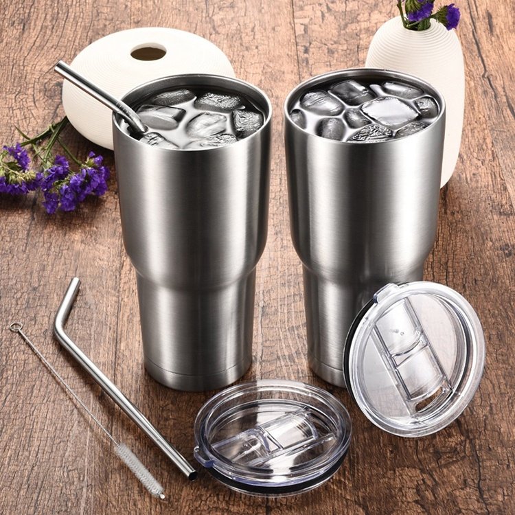 12 OZ Stainless Steel Vacuum Insulated Wine Tumbler Coffee Mug Sublimation tumbler with Lid