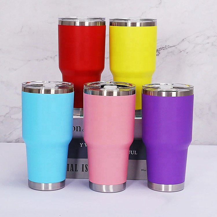 12 OZ Stainless Steel Vacuum Insulated Wine Tumbler Coffee Mug Sublimation tumbler with Lid