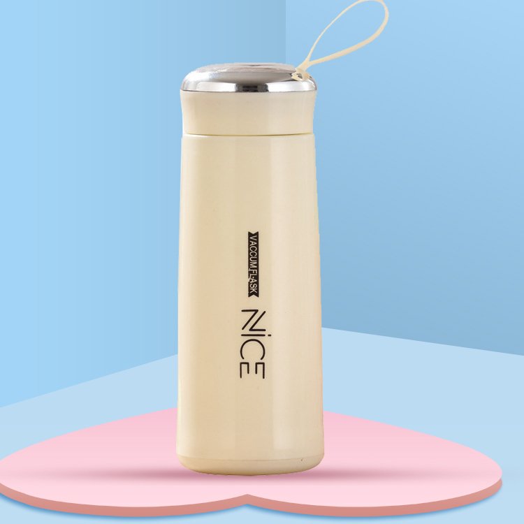 New Design Electronic Plated Stainless Steel Water Bottle Pink Vacuum Flask