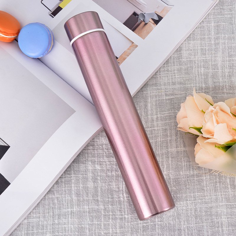 2024 New Design Long Thin 260ml double wall thermos bottle insulated water bottle vacuum flask