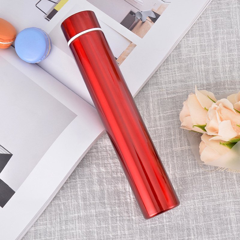 2024 New Design Long Thin 260ml double wall thermos bottle insulated water bottle vacuum flask