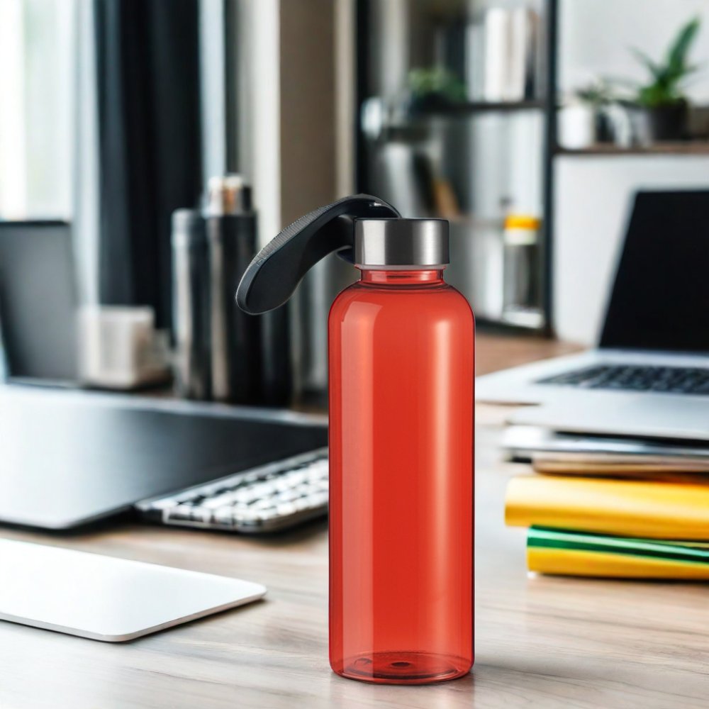 300ml 500ml Premium Sport Style Reusable Plastic Drinking Water Bottle Stainless Steel Cap PP Material Adults Camping Travel