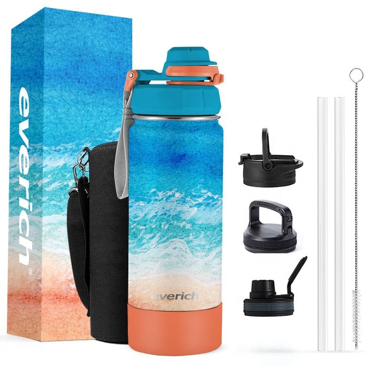Vacuum Insulated Leak Proof Wide Mouth Stainless Steel & Double Walled Water Bottles With ODM Hidden Stash/Storage Compartment