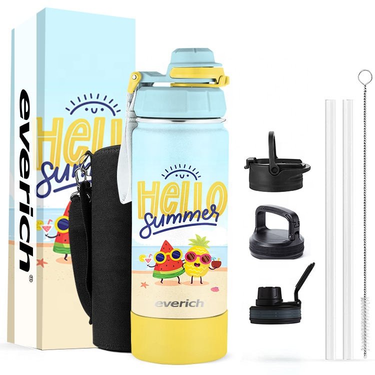 Vacuum Insulated Leak Proof Wide Mouth Stainless Steel & Double Walled Water Bottles With ODM Hidden Stash/Storage Compartment