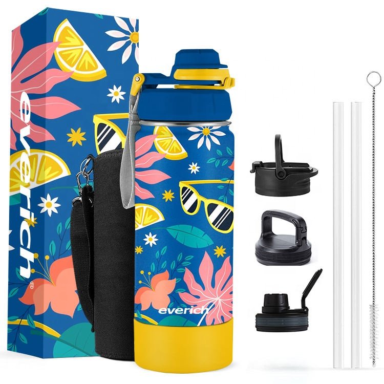 Vacuum Insulated Leak Proof Wide Mouth Stainless Steel & Double Walled Water Bottles With ODM Hidden Stash/Storage Compartment