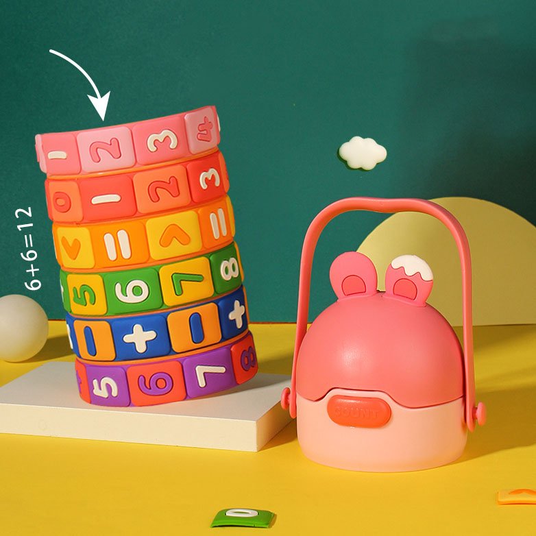 430ml Creative Math Thinking Kids Fun 316 Stainless Steel Thermo Insulated Children's Thermal Water Bottle School Insulated Mugs